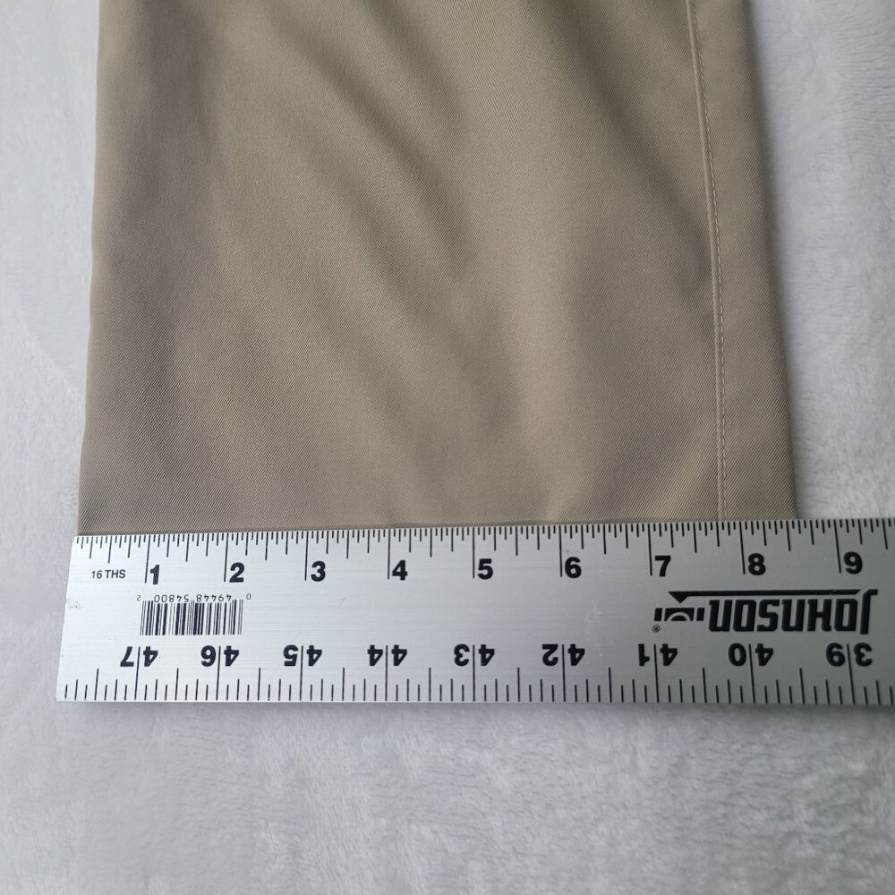 Pebble Beach Golf Men's Straight Leg Khaki Flat Front Pants 40X32 - Picture 7 of 10